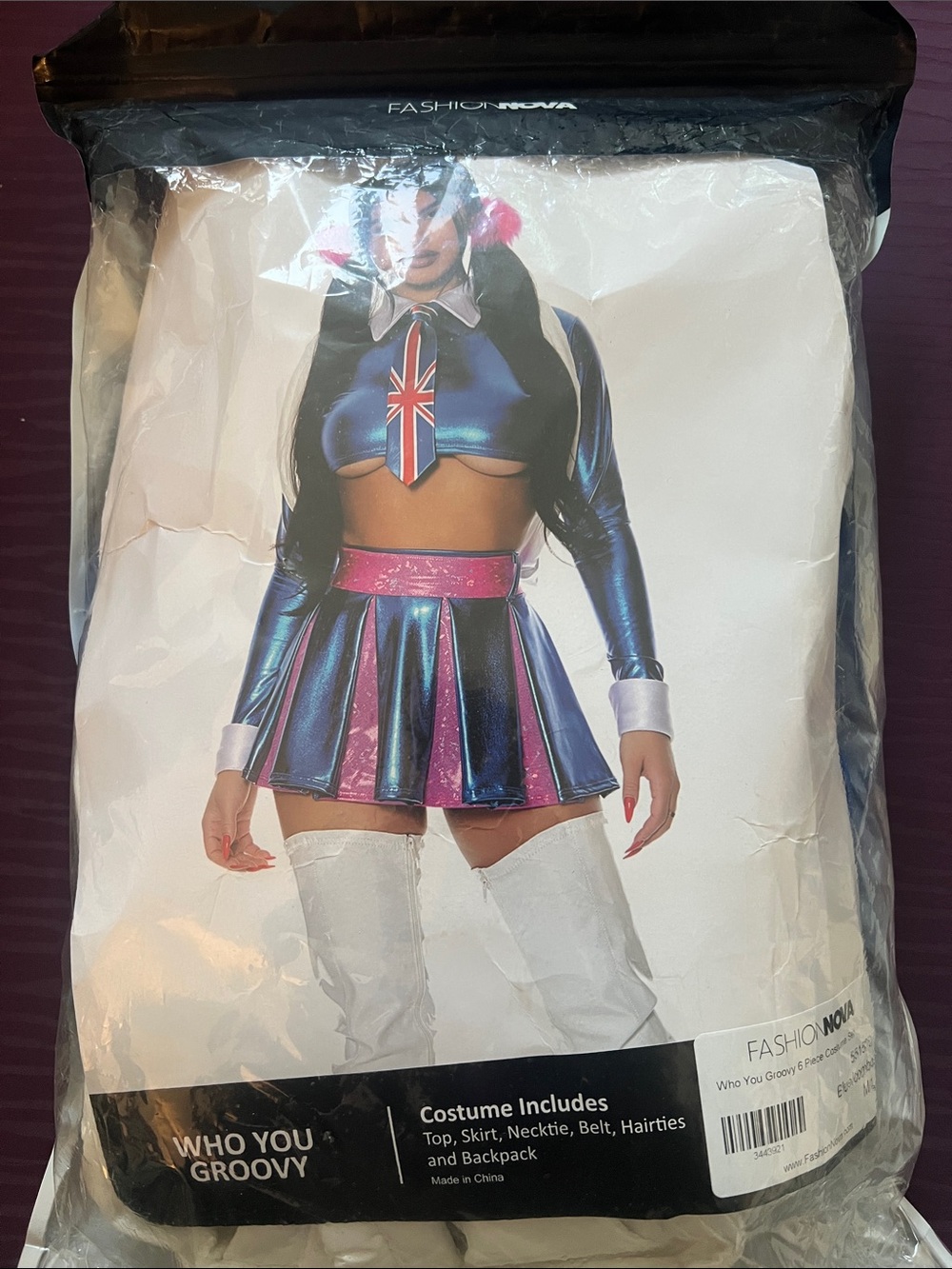 Fashion Nova who you groovy costume set